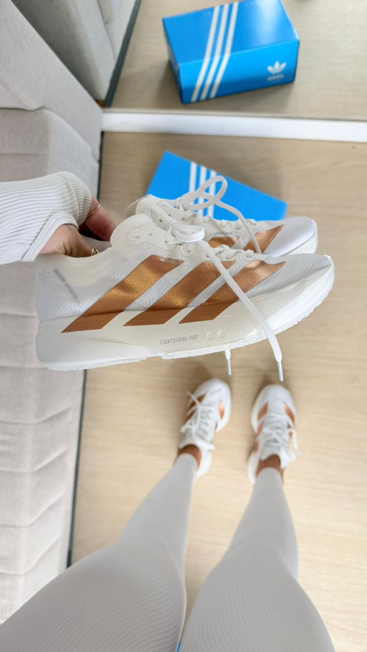 Adidas Adizero Adios Pro 4 Branco Bronze