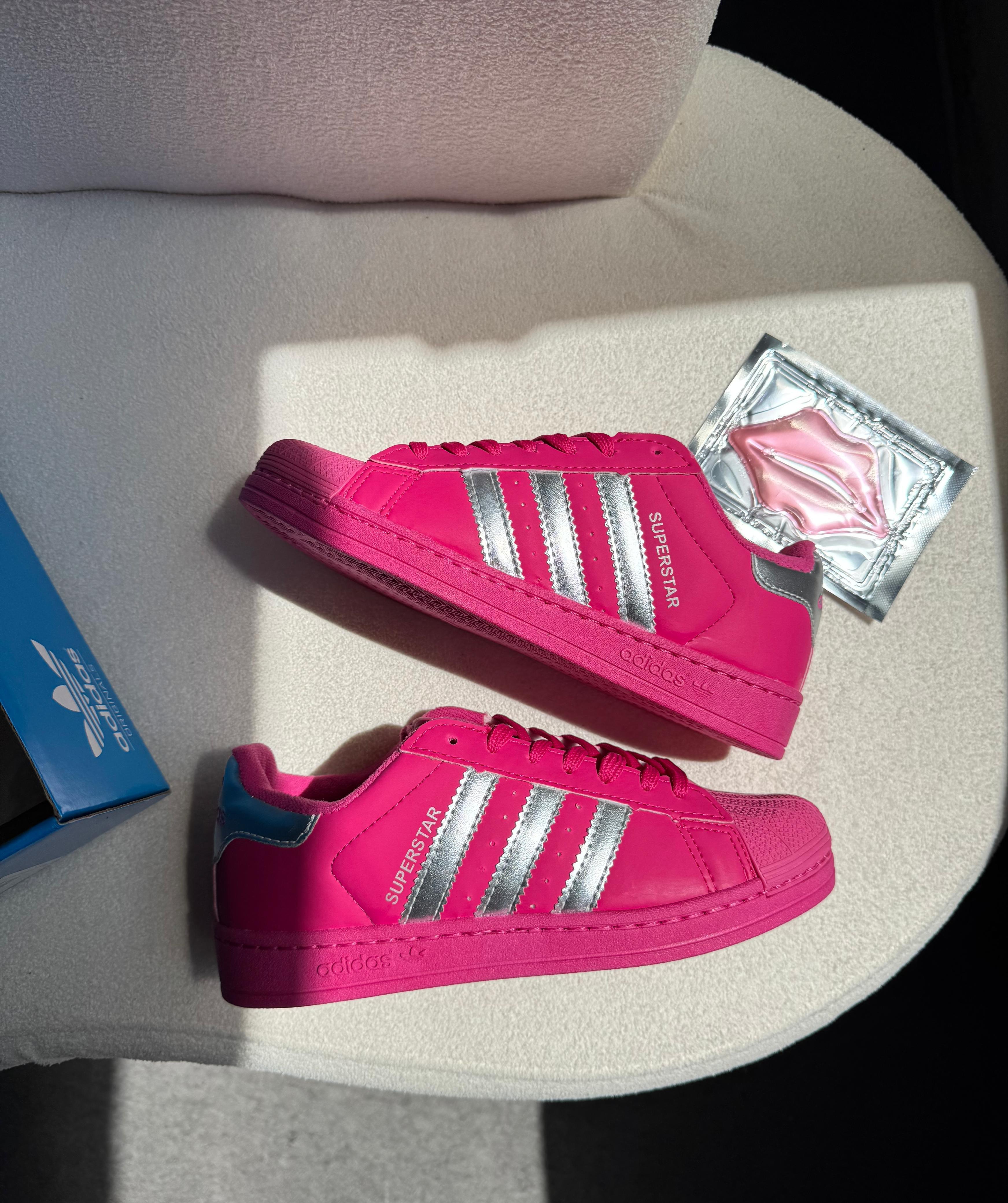 Adidas Superstar Boca Rosa Pink Prata