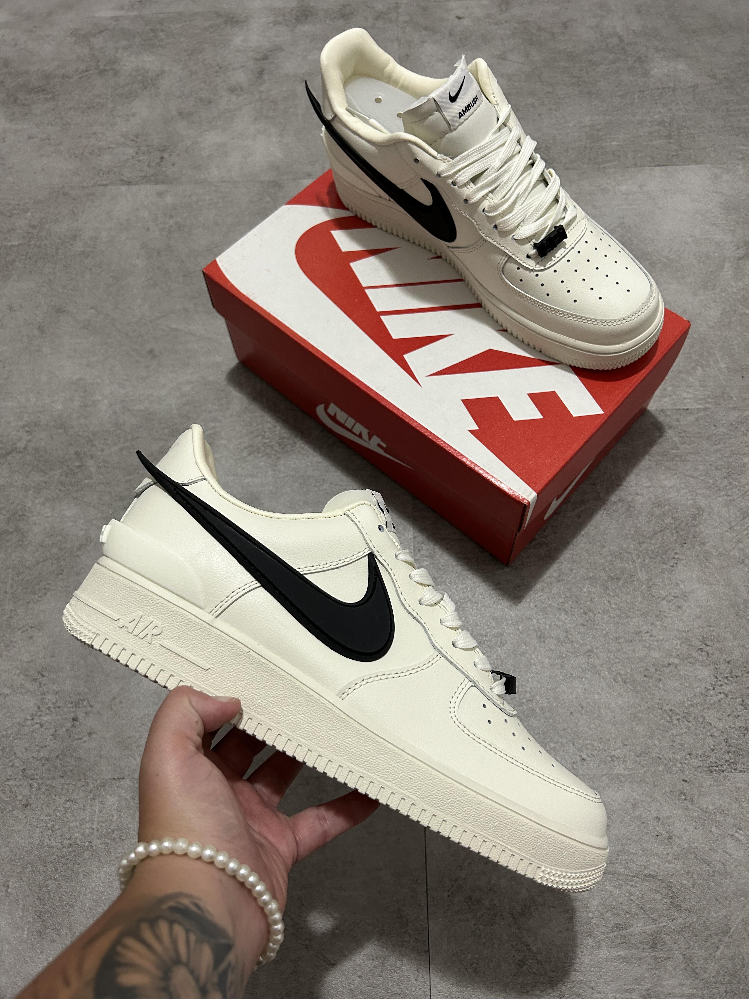 Nike Air Force 1  - Low x AMBUSH White Black