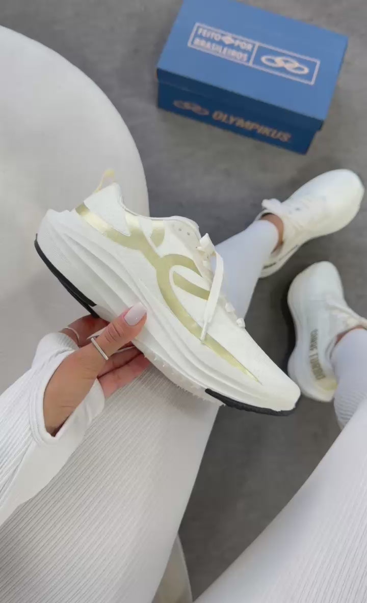 Olympikus Corre Turbo Off White Ouro