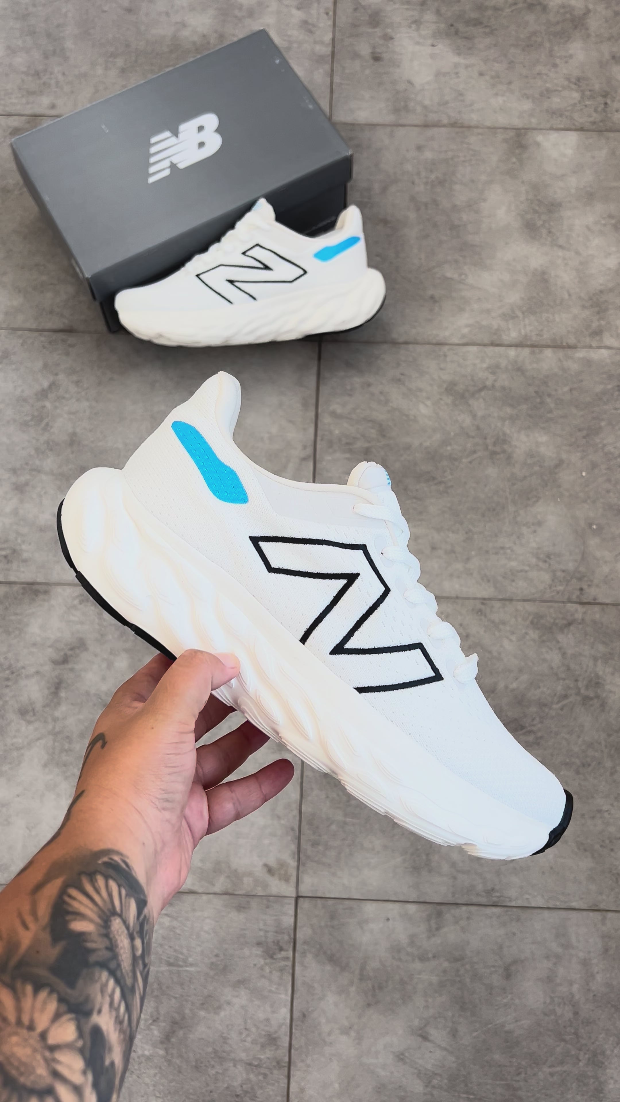 New Balance Fresh Foam X 1080 v14 - White/Blue